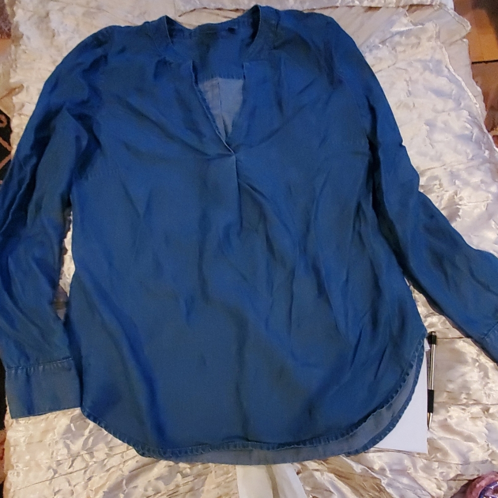 SOHO Jean Top Long Sleeve V Neck S
